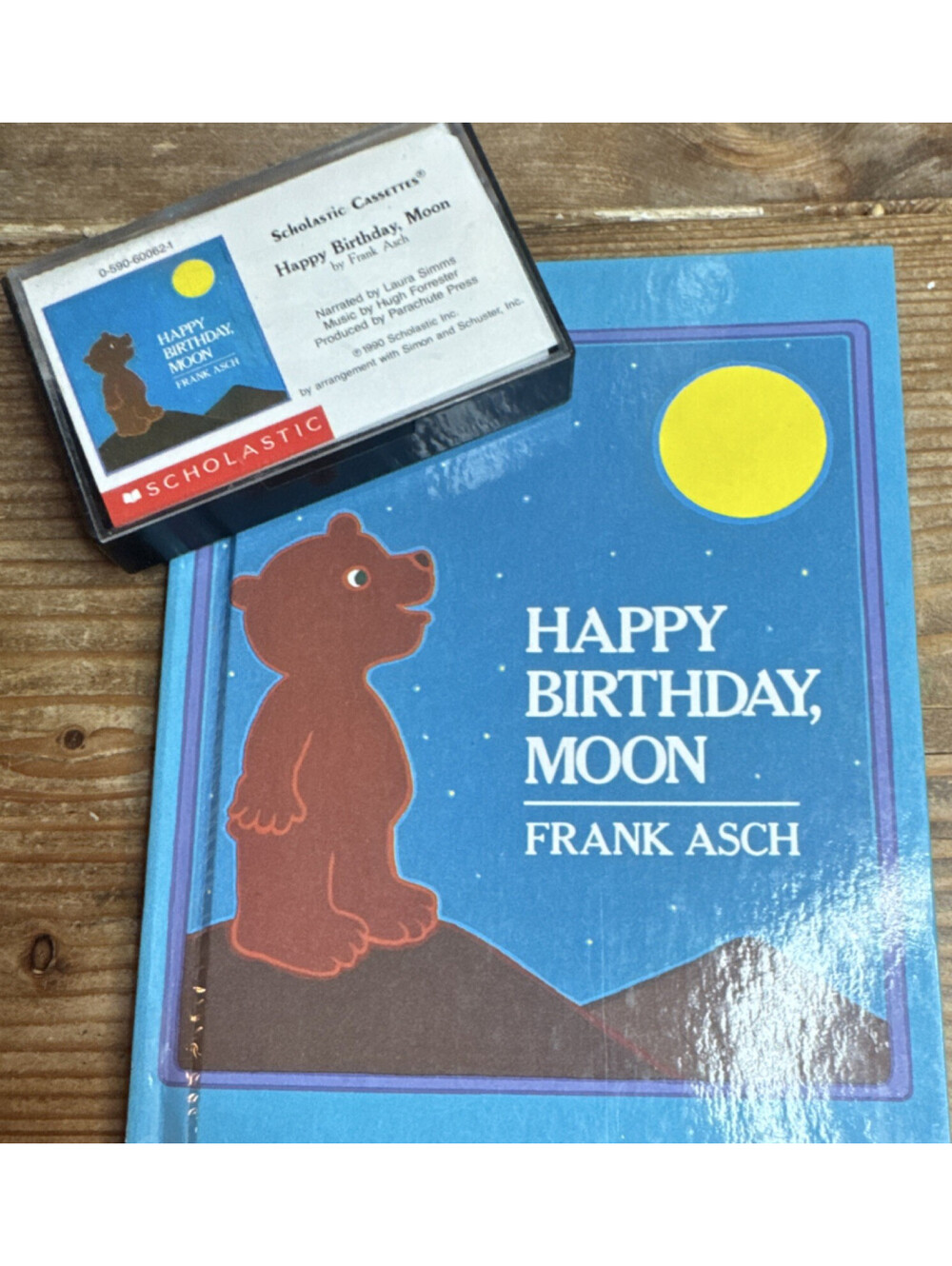 Scholastic Happy Birthday, Moon Cassette Audiobook Frank Asch Ages 4-8
